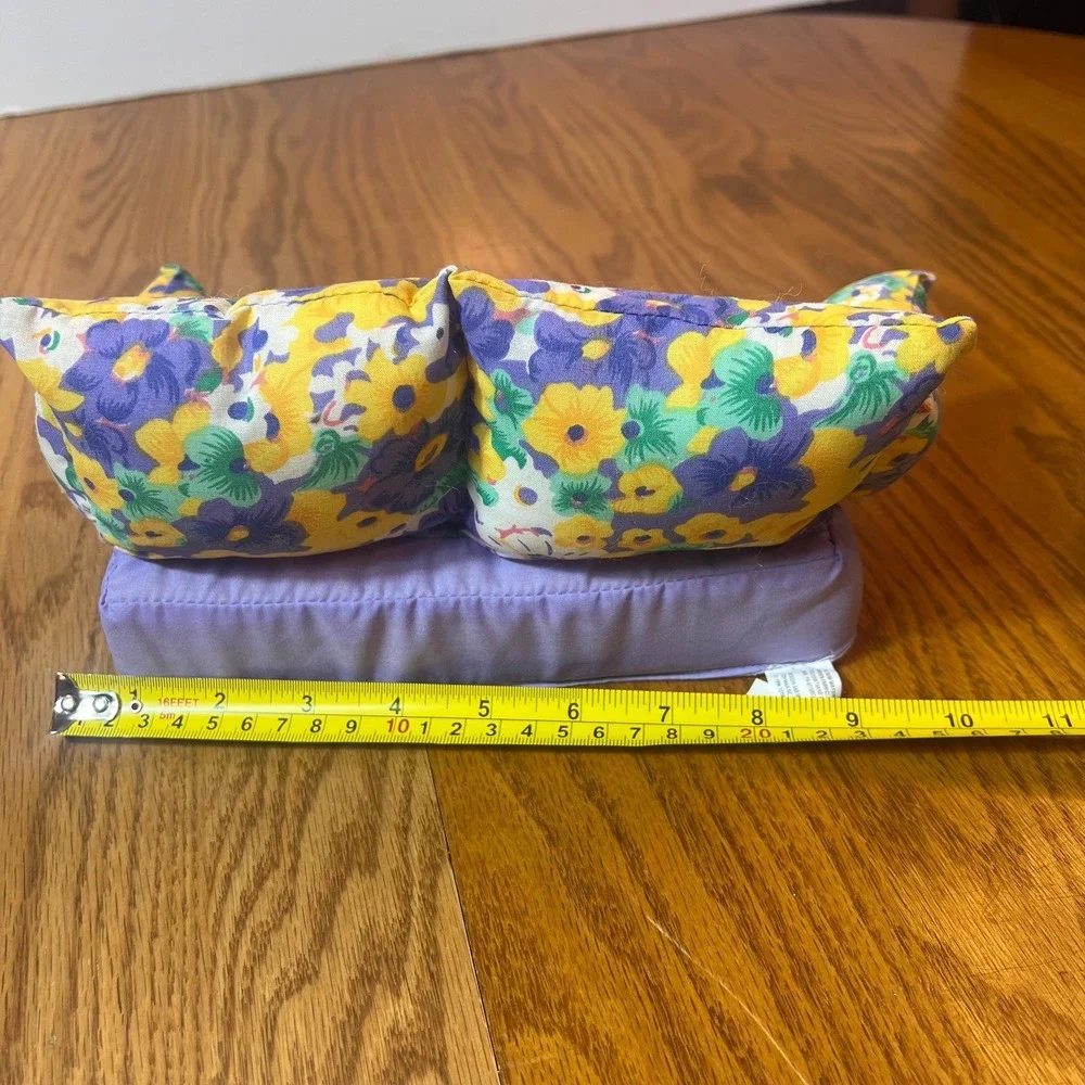VTG 1994 Toymax Barbie Sofa & Chair Set Floral Purple Plush pretend Furniture